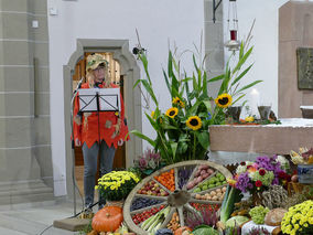 Familiengottesdienst zum Erntedankfest (Foto: Karl-Franz Thiede)